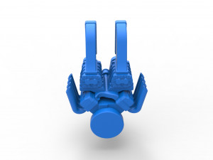 Engine V8 with double supercharger Version 6 Scale 1 to 25 Modèles 3D en vedette