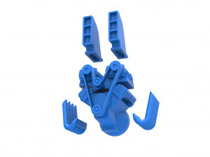 Engine V8 with double supercharger Version 6 Scale 1 to 25 Modèles 3D en vedette