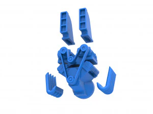 Engine V8 with double supercharger Version 6 Scale 1 to 25 3D Print Model