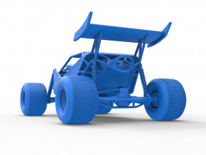 Concept dirt buggy Scale 1 to 25 3D Принт Модель