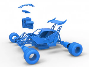 Concept dirt buggy Scale 1 to 25 3D Print Model