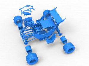 Concept dirt buggy Scale 1 to 25 3D Принт Модель