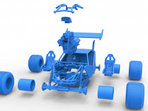 Concept dirt buggy Scale 1 to 25 3D Принт Модель