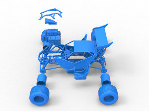 Concept dirt buggy Scale 1 to 25 3D Принт Модель