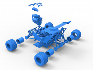 Concept dirt buggy Scale 1 to 25 3D Принт Модель