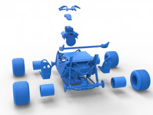 Concept dirt buggy Scale 1 to 25 3D Print Model