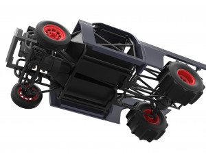 Dirt Dragster truck Scale 1 to 25 Modèles 3D en vedette