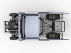 Dirt Dragster truck Scale 1 to 25 Modèles 3D en vedette