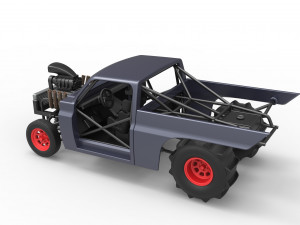 Dirt Dragster truck Scale 1 to 25 Modèles 3D en vedette