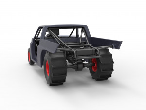 Dirt Dragster truck Scale 1 to 25 Modèles 3D en vedette