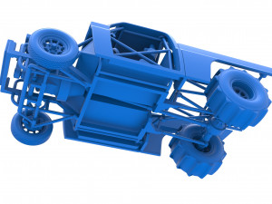 Dirt Dragster truck Scale 1 to 25 Modèles 3D en vedette