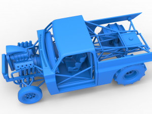 Dirt Dragster truck Scale 1 to 25 Modèles 3D en vedette