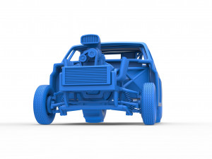 Dirt Dragster truck Scale 1 to 25 Modèles 3D en vedette