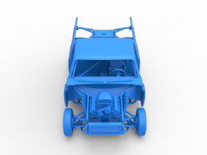 Dirt Dragster truck Scale 1 to 25 Modèles 3D en vedette