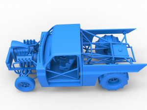 Dirt Dragster truck Scale 1 to 25 Modèles 3D en vedette