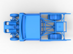 Dirt Dragster truck Scale 1 to 25 Modèles 3D en vedette