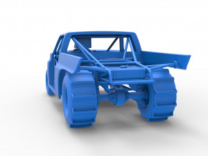Dirt Dragster truck Scale 1 to 25 Modèles 3D en vedette