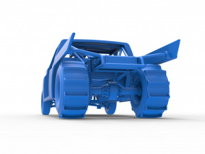 Dirt Dragster truck Scale 1 to 25 Modèles 3D en vedette