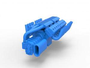 Engine 2 V8 Version 2 Scale 1 to 25 Modèles 3D en vedette