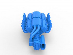 Engine 2 V8 Version 2 Scale 1 to 25 Modèles 3D en vedette