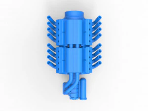 Engine 2 V8 Version 2 Scale 1 to 25 3D Print Model