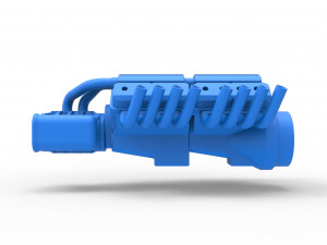 Engine 2 V8 Version 2 Scale 1 to 25 Modèles 3D en vedette