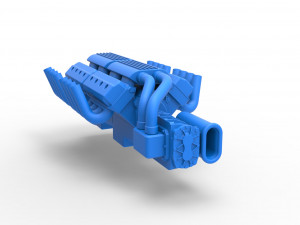 Engine 2 V8 Version 2 Scale 1 to 25 Modèles 3D en vedette