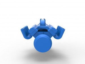 Engine 2 V8 Version 3 Scale 1 to 25 3D Print Model