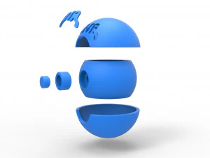 DNA ball 3D Print Model