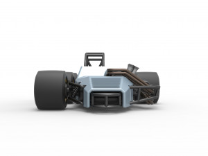 Supermodified 3-to-1 race car Scale 1 to 25 Modelo de impresión 3D