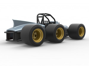 Supermodified 3-to-1 race car Scale 1 to 25 Modelo de impresión 3D