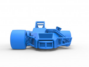 Supermodified 3-to-1 race car Scale 1 to 25 Modelo de impresión 3D