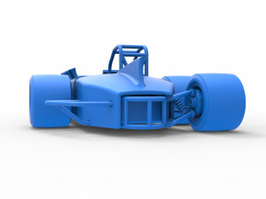 Supermodified 3-to-1 race car Scale 1 to 25 Modelo de impresión 3D