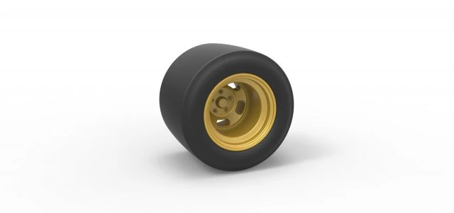 Wheel from Asphalt Modified stock car Version 2 Scale 1 to 25 3D Print Model .c4d .max .obj .3ds .fbx .stl .blend 
