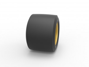 Wheel from Asphalt Modified stock car Version 2 Scale 1 to 25 3D-printmodel