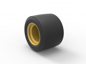 Wheel from Asphalt Modified stock car Version 2 Scale 1 to 25 3D-printmodel