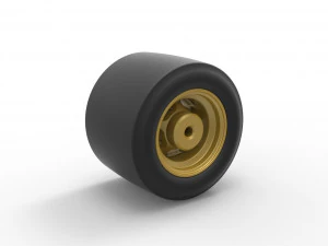 Wheel from Asphalt Modified stock car Version 2 Scale 1 to 25 3D Print Model