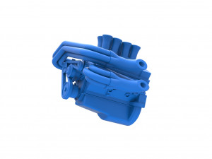 Engine V8 for Supermodified race car Scale 1 to 25 3D Принт Модель
