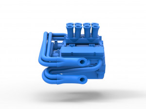 Engine V8 for Supermodified race car Scale 1 to 25 3D Принт Модель
