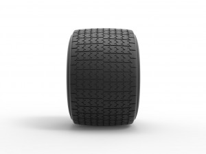 Dirt Sprint racing tire 22 Scale 1 to 25 3D Print Model