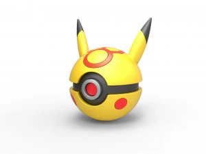 Pikachu kwaadaardige versie orb 3D printmodel