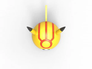 Orbe da vers&atilde;o maligna do Pikachu Modelo de Impressão 3D