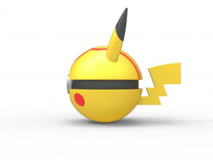 Orbe da vers&atilde;o maligna do Pikachu Modelo de Impressão 3D