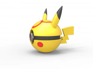 Orbe da vers&atilde;o maligna do Pikachu Modelo de Impressão 3D