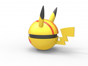 Pikachu evil version orb 3D-Druckmodell