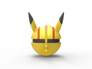 Orbe da vers&atilde;o maligna do Pikachu Modelo de Impressão 3D