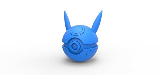 Pikachu evil version orb 3D Print Model