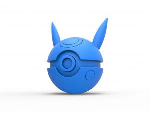 Orbe da vers&atilde;o maligna do Pikachu Modelo de Impressão 3D