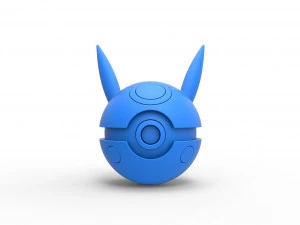 Orbe da vers&atilde;o maligna do Pikachu Modelo de Impressão 3D