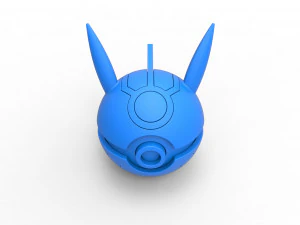 Orbe da vers&atilde;o maligna do Pikachu Modelo de Impressão 3D